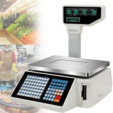 Ladenwaage Preisrechnende Marktwaage Waage integriertem Drucker Gemüsewaage