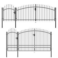 Gartentor Stahl Tor Pforte Zauntor Hoftor Gartenpforte Hoftür Gartentür Zauntor