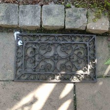 Fußmatte Fußrost Fußabtreter Gusseisen Landhaus Schuhrost Rost Türmatte LH42