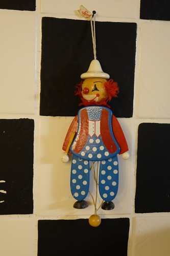 Vintage sevi clown figur - vintage,