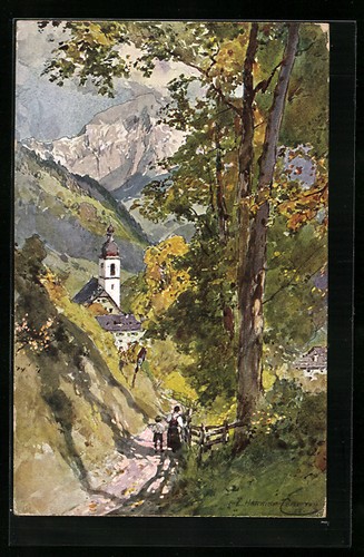 Künstler edward harrison - künstler-ak,