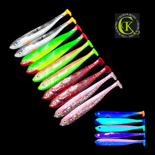 10x Gummifisch 13cm UV Stint