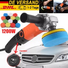 1200W Poliermaschine 6 Einstellbare Geschwindigkeit Wachsmaschine 17tlg/Set EU