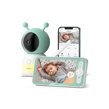 Boifun 2K Video Babyphone, 360° Kamera 5'' Bildschirm, Bewegungserkennung, Nachtlicht