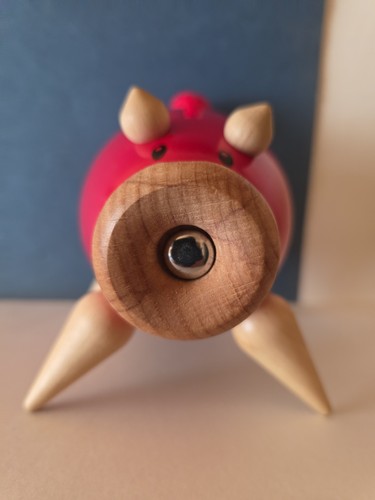 Holz sparschwein aus - holz,