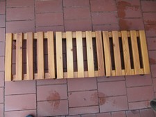 3 Stück Holz Blumen-Pflanzenroller 36x36 cm Kiefer, farblos matt lackiert