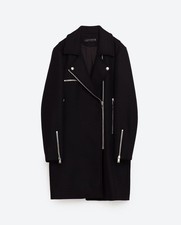 ZARA SCHWARZER WOLLMISCHUNG