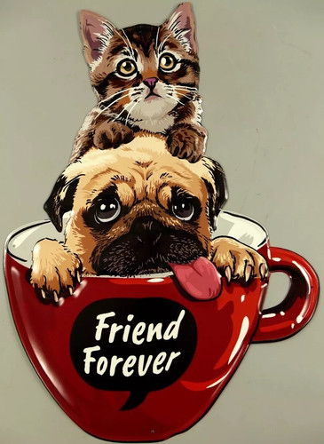 Blechschild friend forever - blechschild,