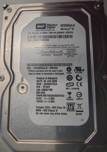 Western digital wd2500aajs - western,