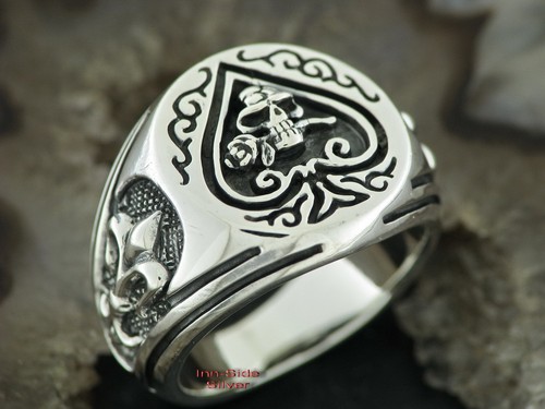 Silberring gothic lilie - gothic,