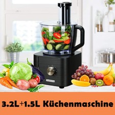 11 in 1 Küchenmaschine 3,2L＋1,5L Profi Mixer Multifunktionaler 1100W Entsafter
