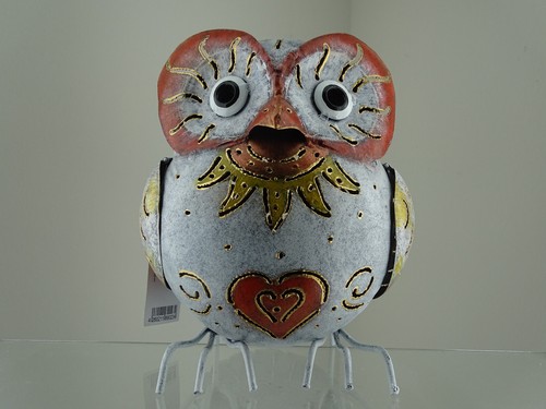 Eule windlicht metall - eule,