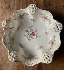 Schöne ROSENTHAL Porzellan Obst Gebäck Schale MOOSROSE Blumenmuster