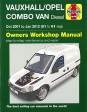 Haynes Handbuch: Opel Combo Diesel 2001-2012 Reparaturanleitung/Reparatur-Buch
