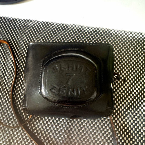 Zenit kameratasche aus leder - 7,