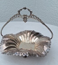 Antikes Körbchen Konfektschale Obstschale versilbert Silberauflage
