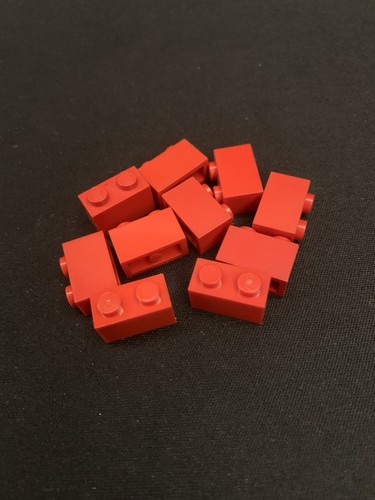10x lego bausteine 1x2 rot - 10x,