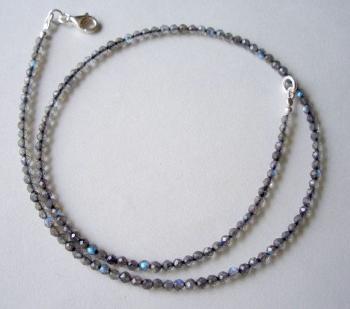 Facettierte labradorit kette - labradorit,