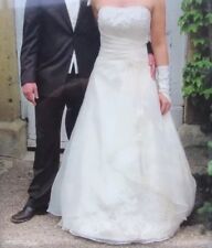 Märchenhaftes Hochzeitskleid Brautkleid Kleemeier Creme Cremefarben / Größe 38