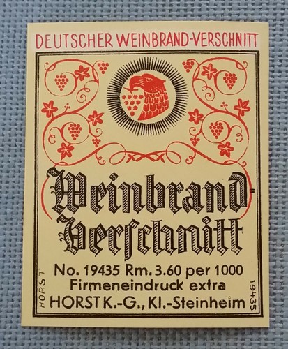 Altes schnapsetikett - altes,