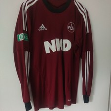 1.FC Nürnberg Original Adidas Heim Trikot 2013/14 "NKD" + Nr.13 Gr L Junioren