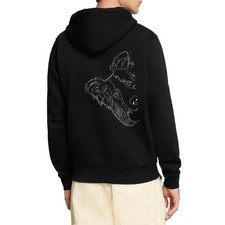 Neugieriger Border Collie Hund Geschenk Unisex Premium Bio Zip Hoodie