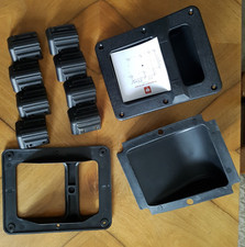 2 Adam Hall Boxengriffe Ersatz Griffe & 8st Adam Hall 4009 Boxenecken schwarz