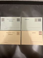 Württ. Ganzsachen Lot Ungebraucht - 4 Stück - W351