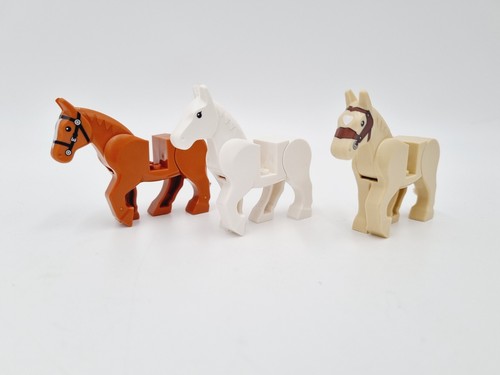 Lego pferde beige - beige, weiß