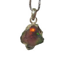 Edelopal schwarz Black Opal Rohstein Anhänger 925 Silber Nr. 4818