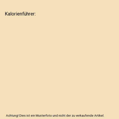 Kalorienführer