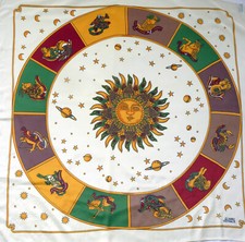 Seidentuch Gianni Versace, Sternzeichen, Top-Zustand