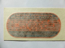 Aufkleber Sticker Klebefolie CHRYSLER heavy duty air cleaner ca. 95x45 mm