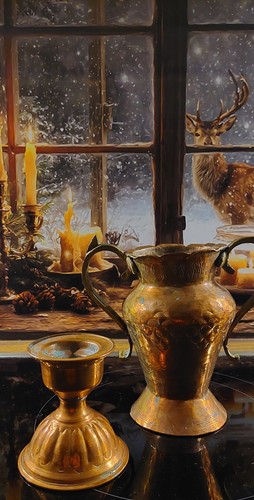 Kerzenhalter und vase - und,