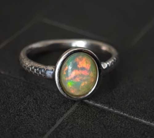 Opal ring 925 - opal,