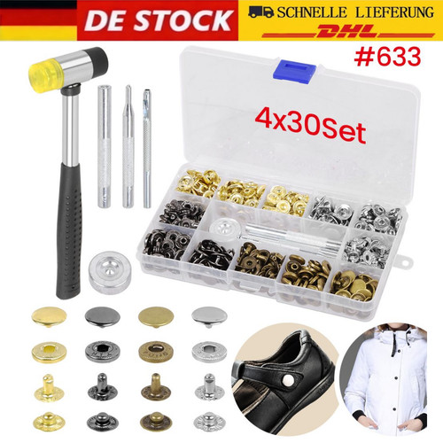 120 stk druckknopf - 120, druckknopf-set