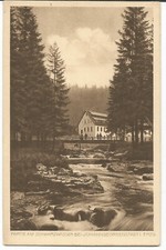 Unbeschriebene ganz  alte AK " Partie am Schwarzwasser bei Johanngeorgenstadt "