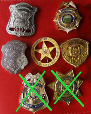 5 x obsolete police badges