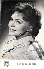 Original Autogramm Barbara Klein /// Autograph signiert signed signee Klein, Bar