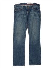 DKNY Damen Bootcut Jeans W30 L32 Blau Baumwolle BT14