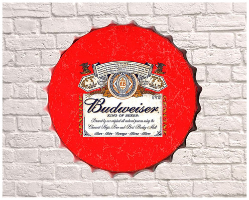 Budweiser bier metall - budweiser,