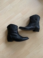 Zara Biker boots Stiefeln Schwarz Nieten Gr. 41