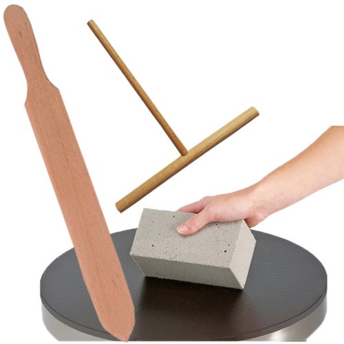 Crepes set holz - crepes, mit