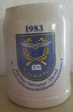 Zweiter SALVATOR ABEND 1983 II. Luftwaffenausbildungsregiment 1 Bierkrug0,5Liter