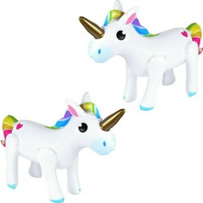 2 x Aufblasbares Einhorn 53 cm