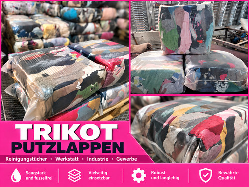 Putzlappen trikot bunt - 10, kg