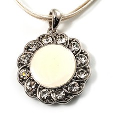 Milchweiß Kristall Emaille