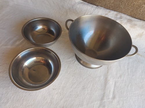 Metallschale 3er pfannenset - metallschale, 3er-pfannenset