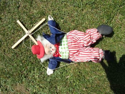 Marionette clown sehr alt - clown,
