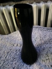 Glasvase schwarz neu